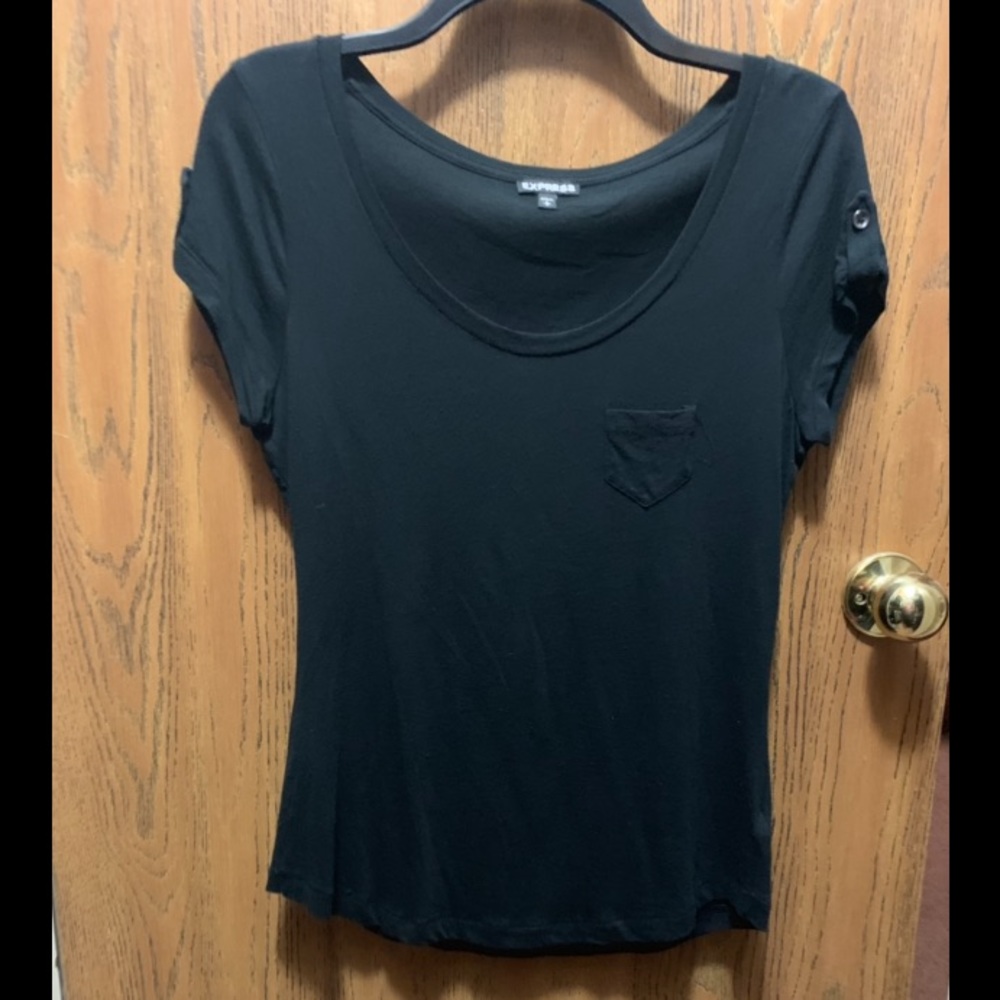 Express black short sleeve shirt
